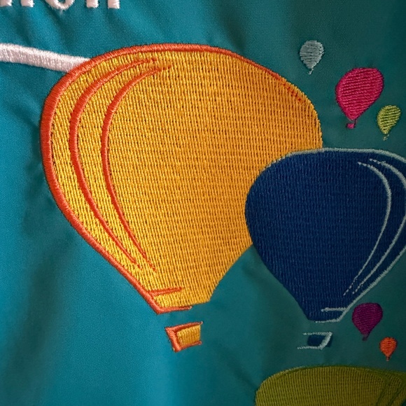 Albuquerque International Balloon Fiesta 2018 Winter Coat & Vest Turquoise Sz L - Picture 4 of 16